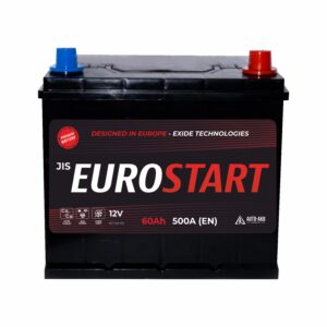 Автомобильный аккумулятор EUROSTART  60Ah 500A (JIS)